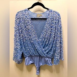 ASOS beautiful sequinned body suit